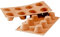 silikomart | SF0021 Moule en Silicone pour BABÀ Monoportions, anti-adhérent, 8 cavités, Lot de 1 Moule à gâteau, Ø 55 h 60 mm, Made in Italy