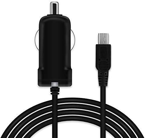 subtel 1A / 1000mA Ersatz KFZ Ladegerät kompatibel mit Navigon mini-USB (incl. TMC) GPS Navigation - 12V Zigarettenanzünder Ladekabel Mini USB Autolader, 1.1m Kabel, 5V Stecker Auto