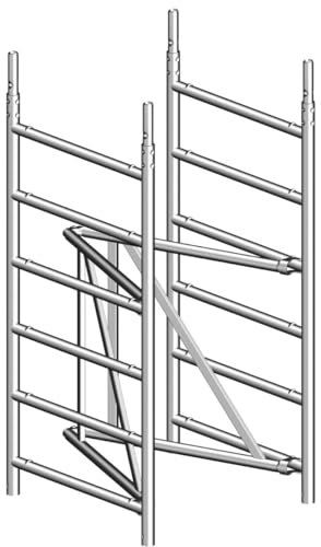 Layher Zifa 75 Grundgerüst Höhe 1,5 m