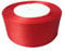 40mm Red Satin Ribbon for Gift Wrapping, 25M Double Sided Polyester Thick Fabric Ribbon Roll for Crafting Bouquets, Christmas Tree, Cake, DIY Hair Accessories, Sewing, Making Bows, Wedding Decoration