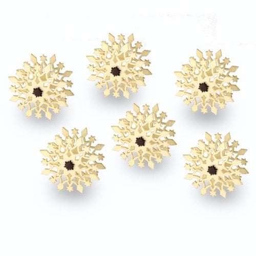 Sikora BS295 Mini Kerzenaufstecker EISKRISTALL 6er Set für Schwibbögen und Lichterketten