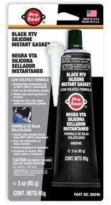 Super colla istantanea guarnizione N80046 RTV SILICONE, 500 gradi F performance temperature, nero (confezione da 12)