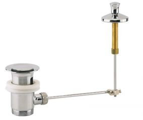 Valentin - Vidage lavabo a bonde vissante 33x42 laiton chrome 10010000000