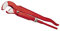 Rothenberger SUPER-EGO 145150000 - Chiave svedese a bocca di lucertola 1.1/2, Nero