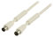 Valueline VLSP40020W50 Cavo Antenna Coassiale Maschio - Femmina da 120 dB, 5 m, Bianco