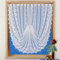 Gardine Scheibengardine Fensterbild Jacquard Country Cottage HxB 145x128 cm in weiß - Deko Schwalbenschwanz - Vorhang in geprüfter Qualität - Ökotex …auspacken, aufhängen, fertig! Typ86