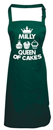 Edward Sinclair | Personalised | Queen of Cakes | Bottle Green | Cooking | Baking Apron