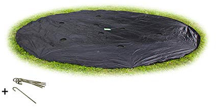 EXIT TOYS Bodenebene Trampolinabdeckung - Schützt vor Wetter und Schmutz - Schutzabdeckung für Runde Bodenebene Trampoline - Wasserabweisend - ø305cm
