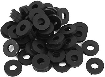 sourcing map 50 Stück Nitrilkautschuk Unterlegscheiben 12mm Außerdurchm. 5 mm Innendurchm. 2 mm Dicke für Wasserschlauch Wasserhahn