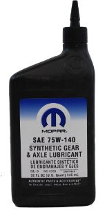 ECHTE Mopar Fluid 4874469 SAE Slip Oil 75 Synthetische Gear und Achse Gleitmittel – 1 Quart von Chrysler