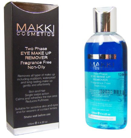 Makki 2-Phasen Augen-Make-Up-Entferner öl- und parfümfrei : wasserfestes Make Up