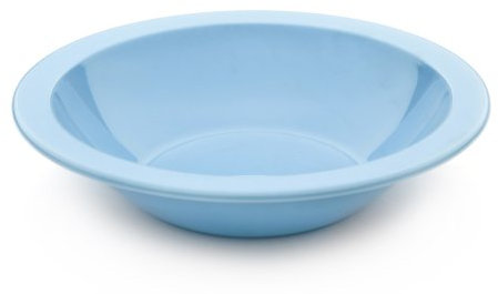 Harfield Light Blue Children's Cereal Soup Ice Cream Bowls (Pack of 4) Reusable Virtually Unbreakable Polycarbonate Plastic