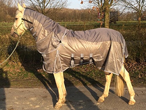 Hafer24 Shower Fliegendecke Regendecke Ekzemerdecke langes abnehmbarem Halsteil Gr.95-165 (135)