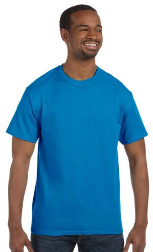 Gildan Mens Heavy Cotton Short Sleeve T-Shirt (L) (Saphire)