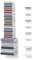 home3000 Unsichtbares Bücherregal 3-1-Set variabel mit 8 Fächern für kleine und große Bücher in weiß und für ca. 180 cm hohen Bücherstapel