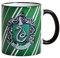 Elbenwald Harry Potter Tasse mit Slytherin Wappen Rundumdruck mit Wappentier Schlange und Schriftzug Keramik 300ml grün