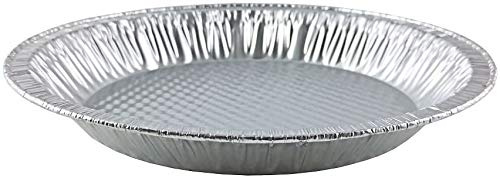 Handi-Foil 10 (Actual Top-Out 9-5/8 Inches - Top-In 8-3/4 Inches) Aluminum Foil Pie Pan - Disposable Baking Tin Plates Made in USA (Pack of 12)