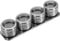 Westmark Gewürzdosen-Set/Gewürzboard, 5-teilig, mit 4 Edelstahldosen ø 6,5 cm, Volumen je ca. 40 ml, Edelstahl, 65152260