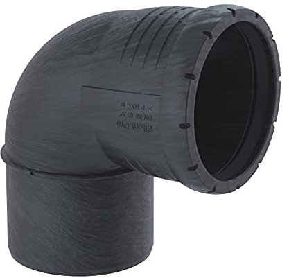 Geberit 390424141 Bogen Silent-PP mit Muffe, 87.5 Grad DN 90