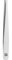 ZWILLING Pinzas rectas (para depilar cejas y vello, afiladas a mano, puntas rugosas, gran superficie de depilación), pulidas, plata, 90 mm