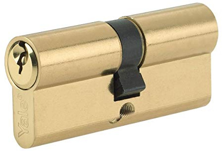 Yale P-ED4045-PB - Euro Cylinder Lock - 40/45 (95mm) / 40:10:45 - Brass Finish - Standard Security