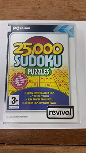 25,000 Sudoku Puzzles (PC CD)