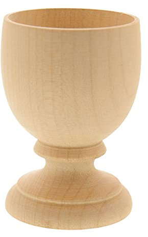 Hofmeister Holzwaren Eierbecher, handgefertigt, Naturprodukt, 100% plastikfrei, nachhaltig, für das perfekte Frühstücksei, weiche Eier komfortabel Essen, Eierbehälter für gekochte Eier