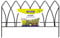 TENAX Goticdecò 38x60 cm Noir, Panneau en Fer Traité, Finition Arche Gothique, Bordure pour Jardins et Parterres de Fleurs