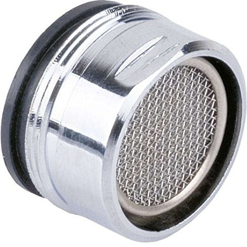 HOME CENTRE Tap Aerator 28mm Chrome Plated Brass Male Thread Anti Splash Water Saver Spout Filter Washer