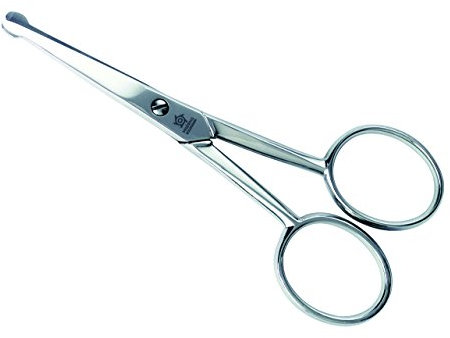 Pfeilring Herrenschere, 10 cm, vernickelt