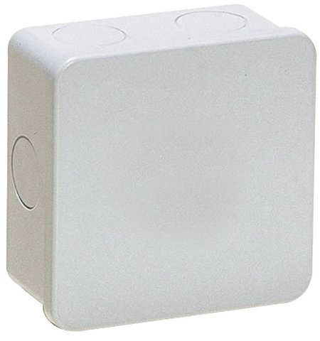 Abzweigdosen Kabelabzweigkasten Installationsgehäuse mit Stufennippeln | IP44 | 80x80x40mm | Verteilerkasten, Abzweigdose, Aufputz Wasserdicht Aussen Abzweigdose Box Verteilerdose Steckdose