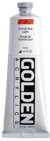 Golden : Heavy Body Acrylic Paint : 150ml : Pyrrole Red Light