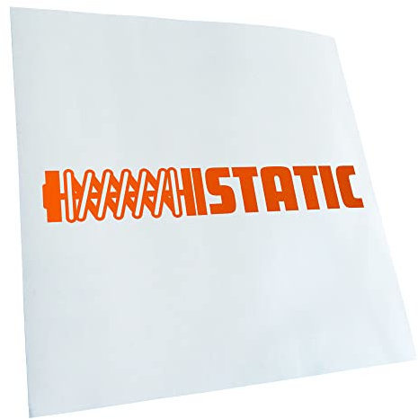 Kiwistar - Autoaufkleber - orange - 30 x 4 cm - Static - Heckscheibenaufkleber - Aufkleber Auto Kfz Fahrrad, LKW, Truck Mofa