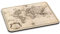 Vintage Ancien World Map 2 PC Ordinateur Tapis de Souris