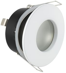 UKEW 4X LED Downlights for Ceiling - GU10 Recessed Ceiling Lights IP44 Waterproof Bathroom Spot Lights Ceiling - Frosted Cover Down Lights Indoor Ceiling for Kitchen Bedroom
