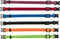 TRIXIE Junior Welpenhalsband Größe S–M: Halsumfang 17–25 cm/10 mm in schwarz, rot, royalblau - kleines Hundehalsband für kleine bis mittelgroße Hunde, 6er Set zur Gewöhnung, 15551