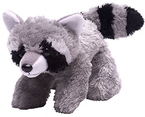 Wild Republic 16266 Hug'ems Plüschtier, Kuscheltier, Waschbär 18cm