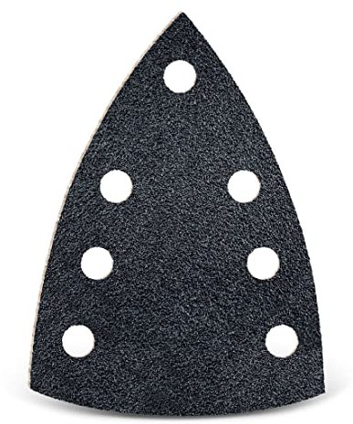 MENZER Black Klett-Schleifblätter, 150 x 100 mm, 7-Loch, f. Deltaschleifer, Siliciumcarbid (50 Stk.) K800