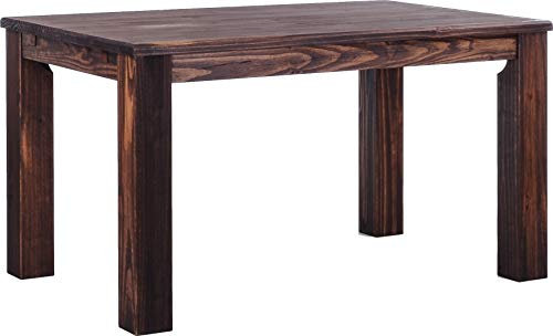 Esstisch Rio Classico 140x90 cm Eiche antik Holz Pinie Massivholz Esszimmertisch Echtholz ausziehbar vorgerichtet für Ansteckplatten Brasilmöbel
