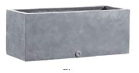 Artificielles.com - Bac Fibres de Verre Farn Ext Jardinière L77 H37cm Gris Plomb - dimhaut: H 37 cm - Couleur: Gris Plomb-Lead