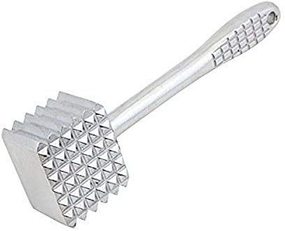 Genware NEV-HDSKHM Meat Tenderiser, Heavy Duty, Aluminium, 24 cm, 550 g