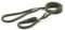 Ancol Heritage Rope Slip Lead Dog Puppy Pet Training Walking Accessory Green Nylon Hand Sewn Leather Ends Weather Proof Strong Durable Lightweight 1.5 m x 8 mm