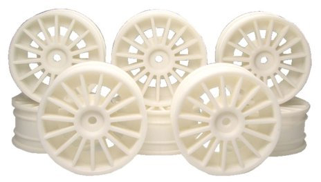 Kyosho 15-Spork Aero 24 Wheel (8 Piece), White