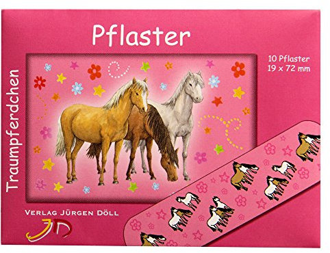 Kinderpflaster Traumpferdchen rot Briefchen