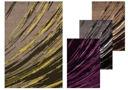 Lalee 347185047 Moderner Designer Teppich / Muster : Streifen / Grün / Grösse : 160 x 230 cm