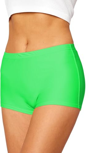 Merry Style Short de Bain Sport Vêtements d'Été Femme L23L1 (Vert Néon (7154), FR 54 = DE 52)
