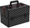 Yaheetech Beauty Case Make Up da Viaggio Valigetta Porta Trucchi Estetista Professionale Cosmetici 6 Vassoi Divisori Regolabili 34,7 x 22,2 x 25 cm