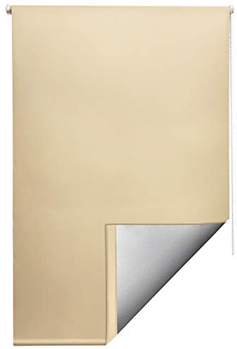 Sol Royal Tenda a Rullo Termica Isolante e Oscurante SolReflect T42-40x160 cm - Ganci per Telaio Inclusi - Crema