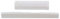 BQLZR White Bone Bridge Saddle and 50mm Slotted Nut Set for Classical Guitar