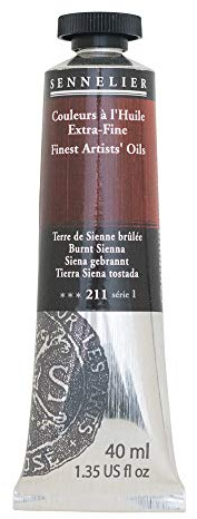 SENNELIER Artists Color Oil Paint, 40ml, Burnt Sienna S1, 10-130411-211